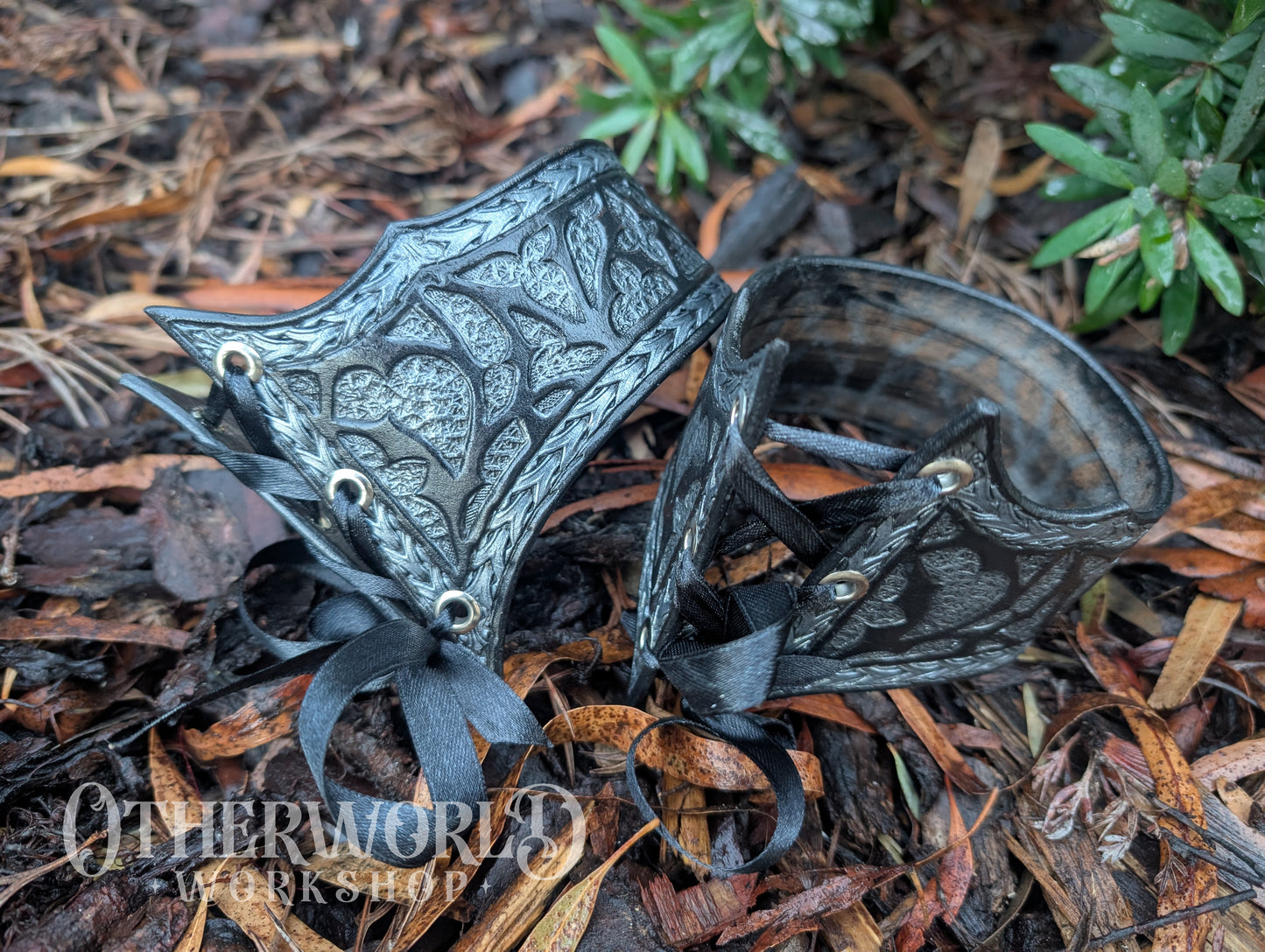 Leather Cathedral Bracer & Armlet Set