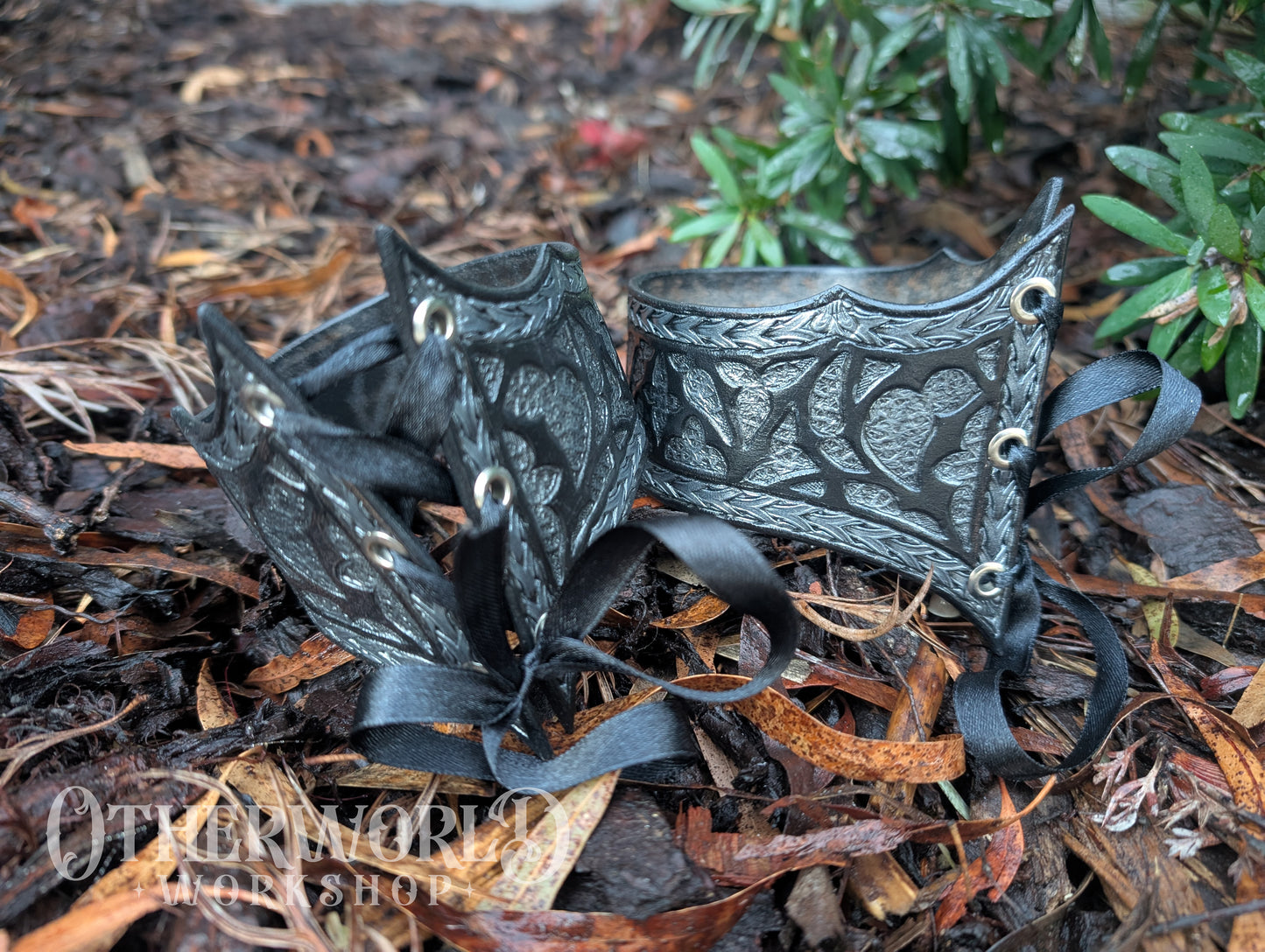 Leather Cathedral Bracer & Armlet Set