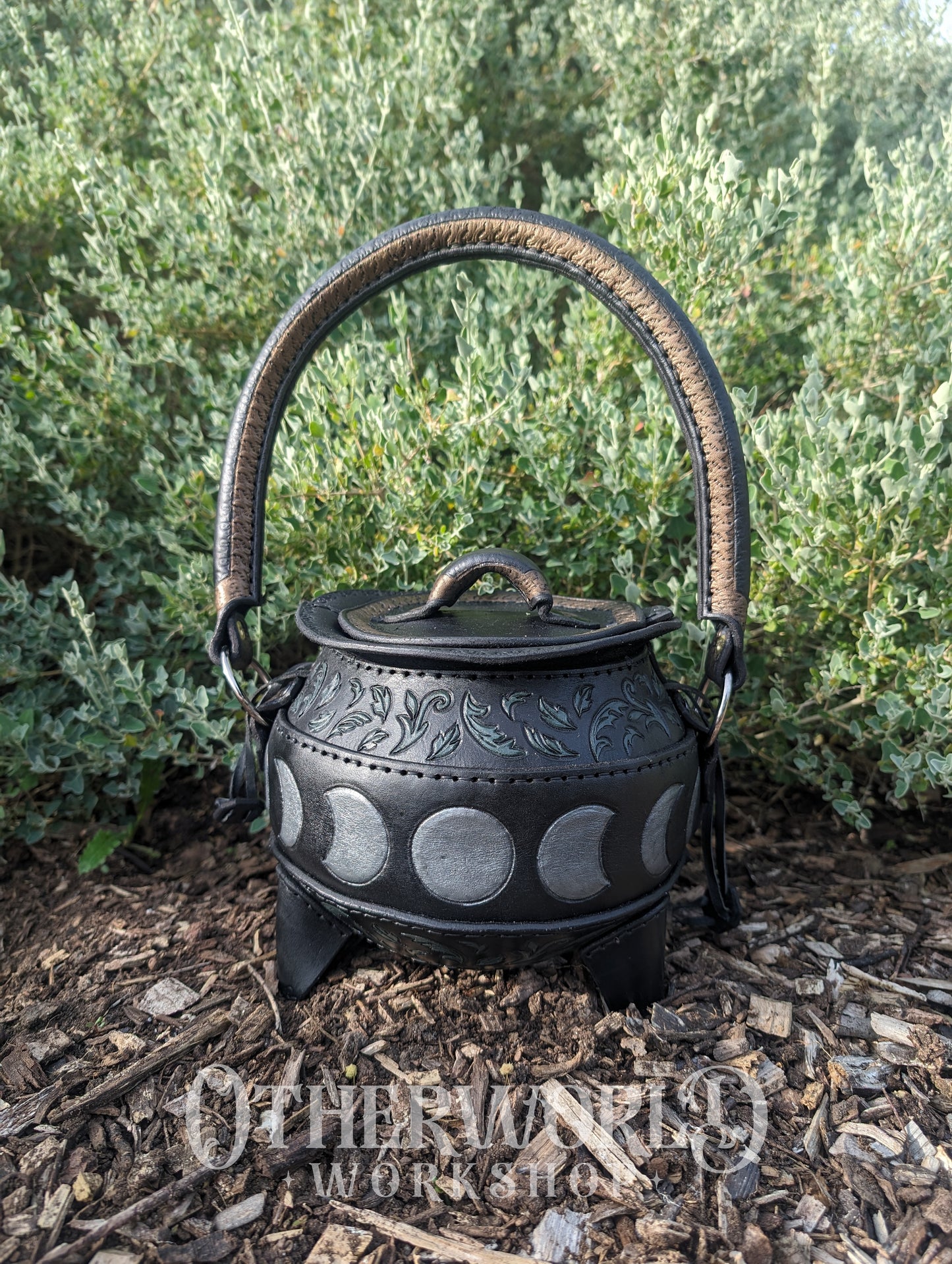 Leather Cauldron Bag