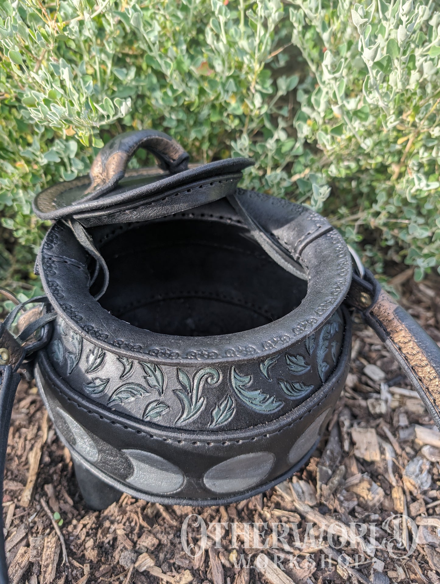 Leather Cauldron Bag