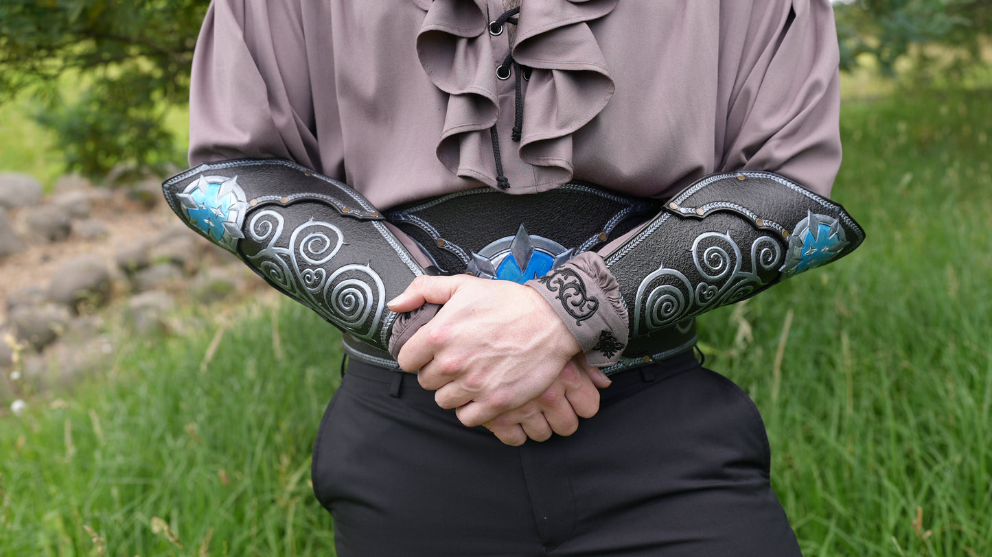 Leather Luna Mage Bracers Set