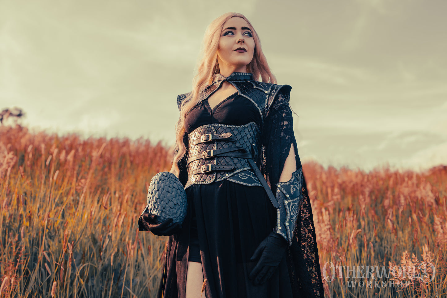 Leather Dragonscale Waist Belt