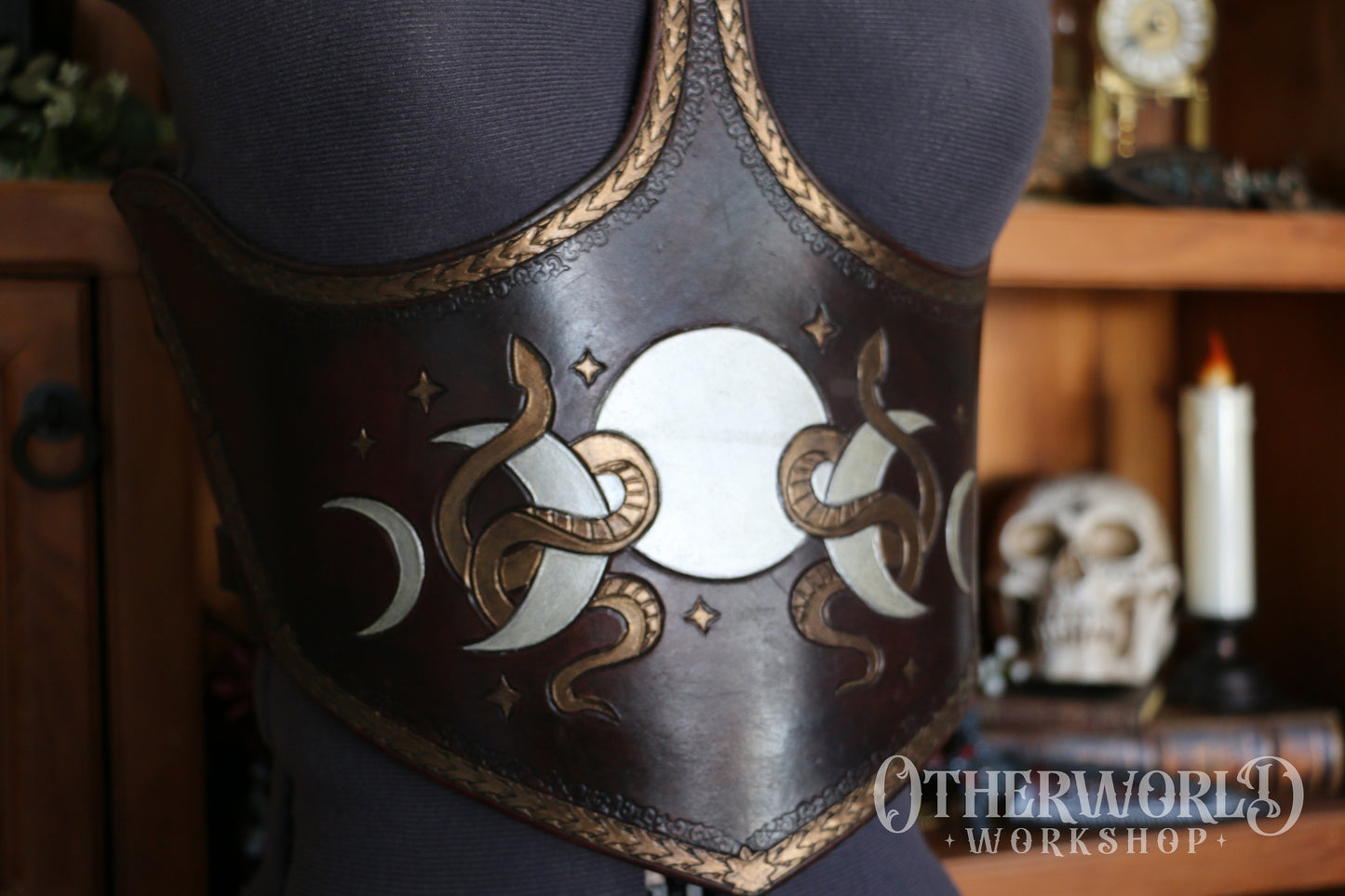 Leather Luna Snake Waist Belt | Limited Edition
