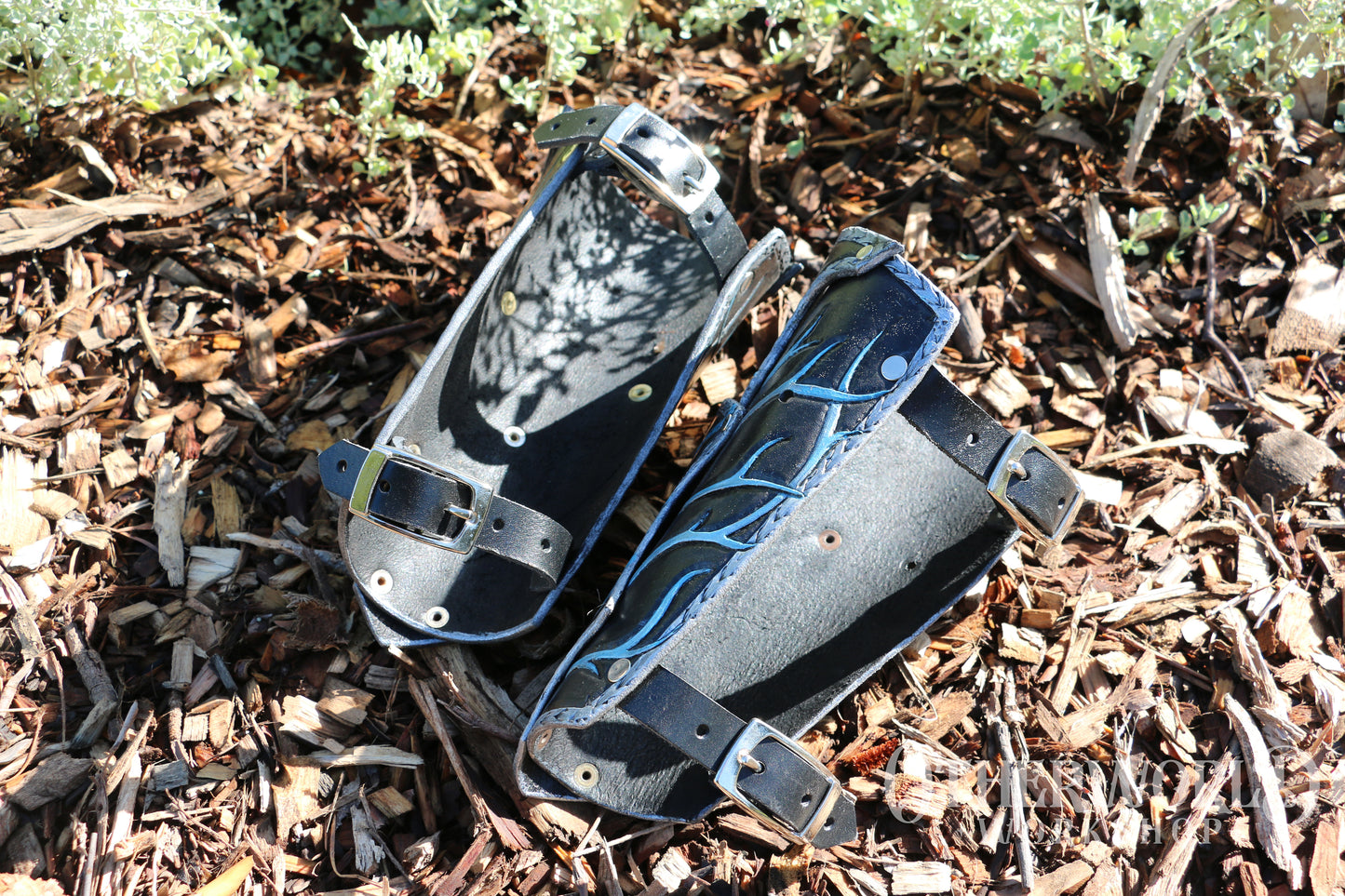 Leather Necromancer Bracers Set