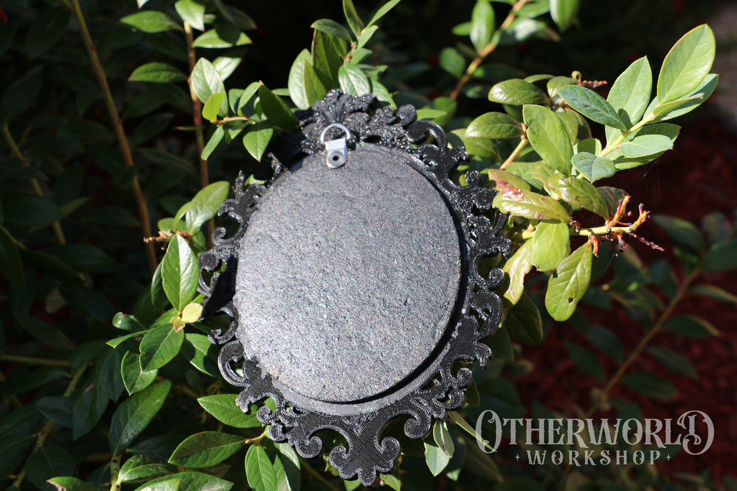 Leather Baroque Deer Skull Art Frame | Small