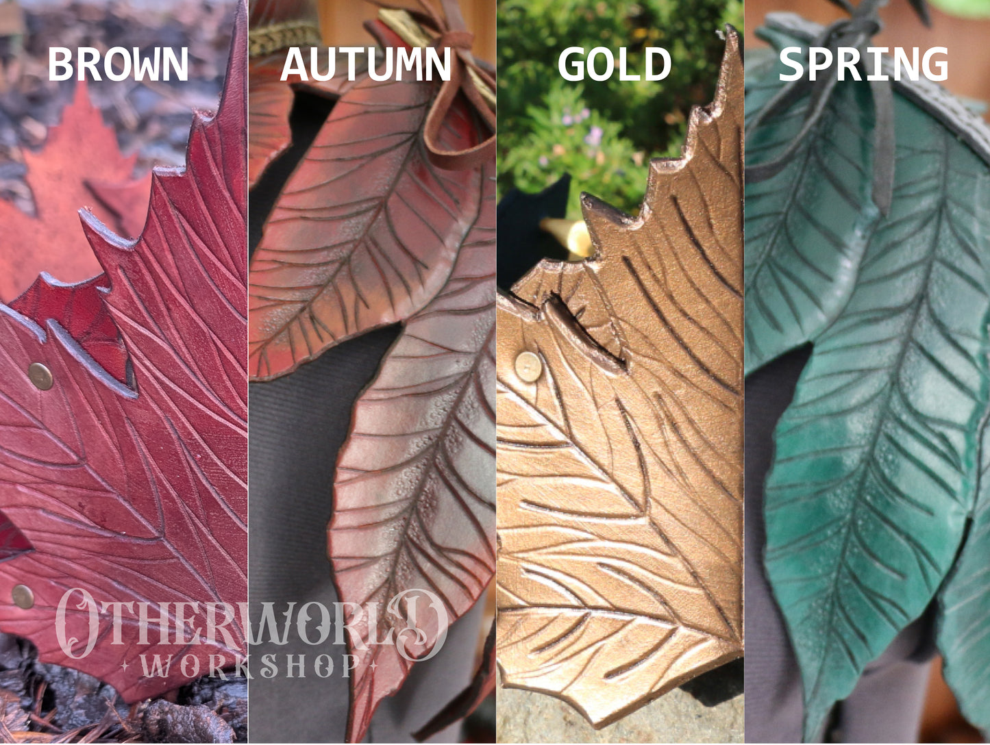 Leather Leaf Shoulder Mantle