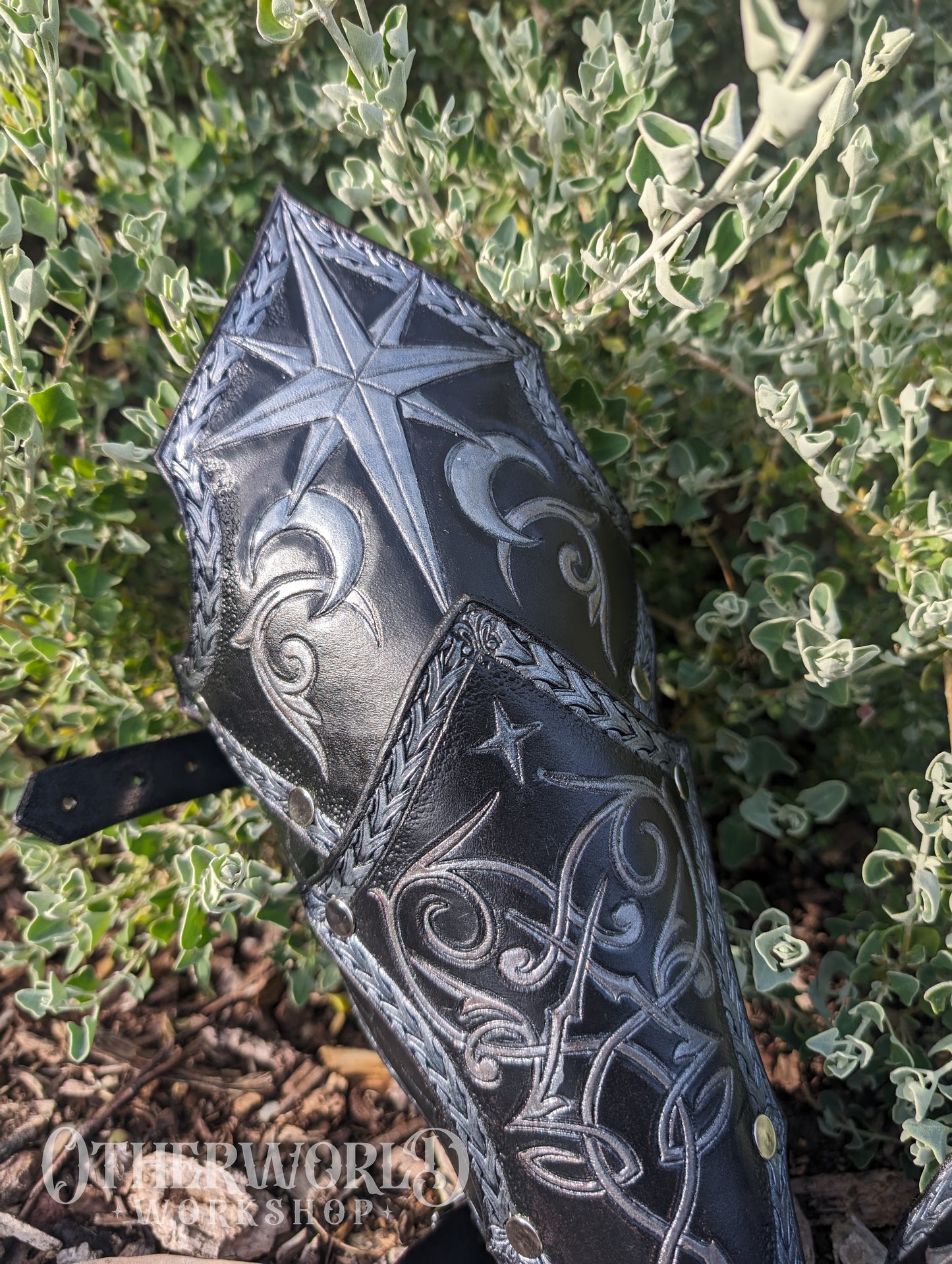 Leather Celestial Bracers Set