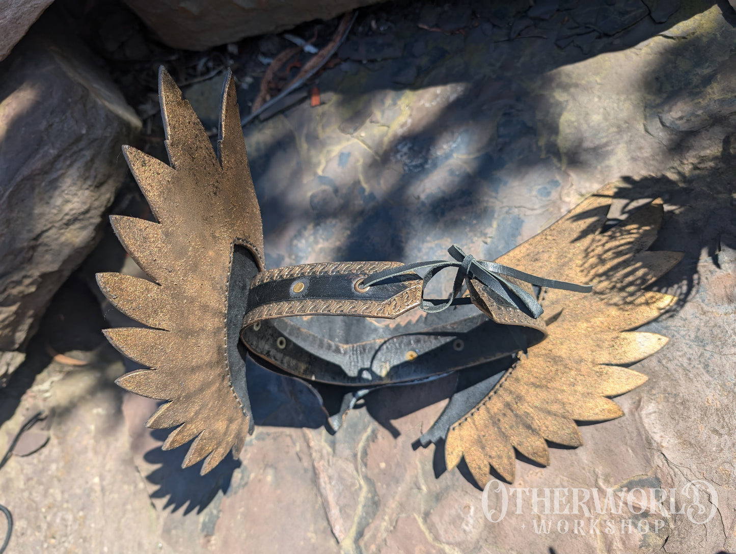 Leather Valkyrie Crown Headpiece