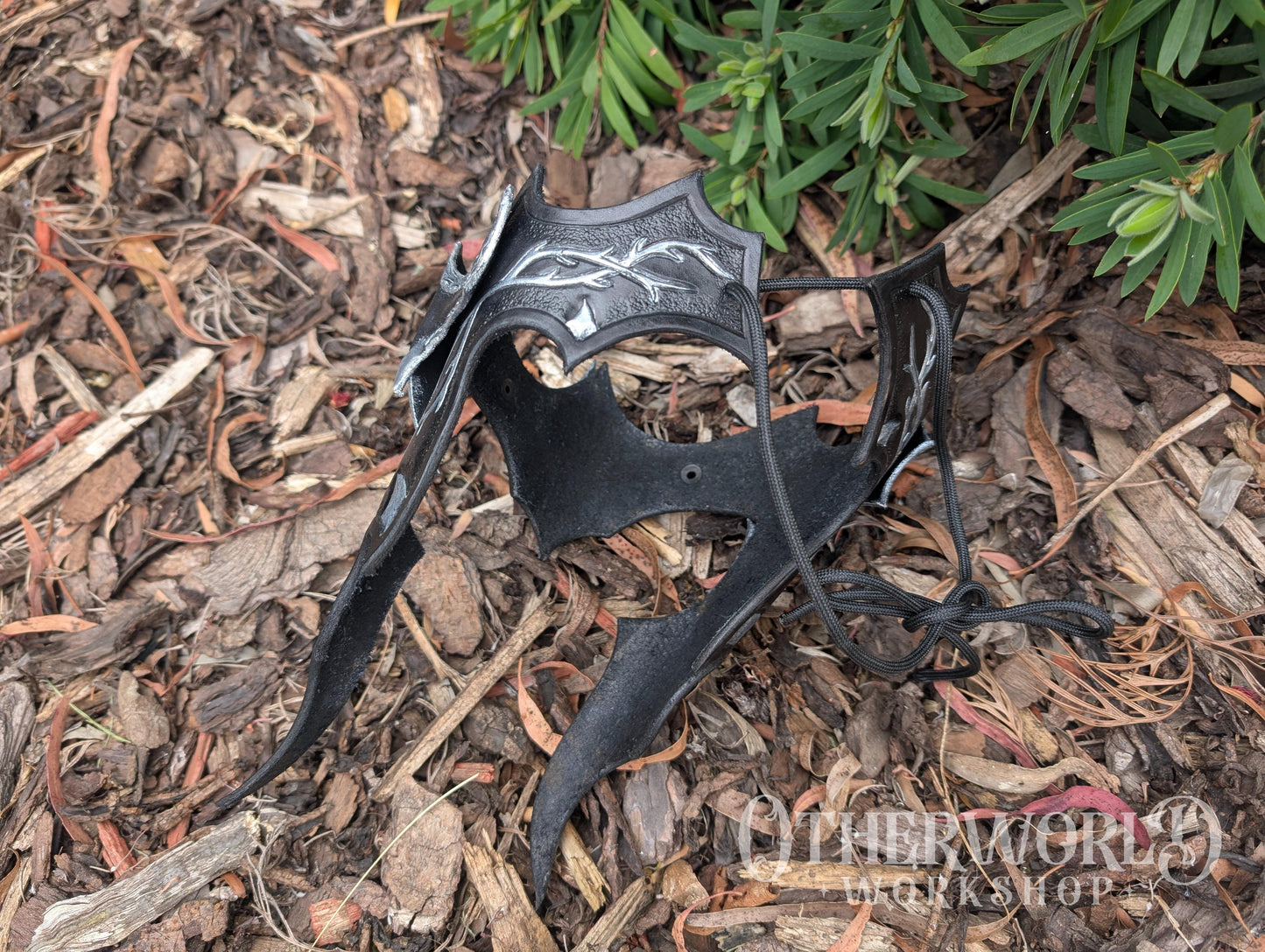 Leather Warrior Battle Headpiece | Silver