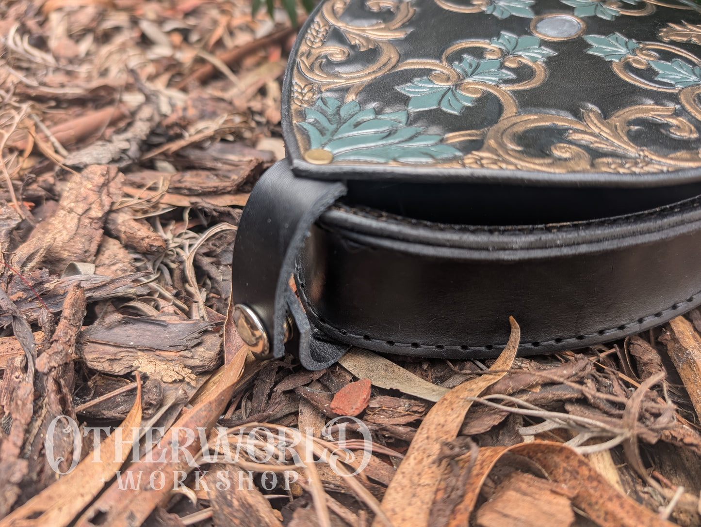 Leather Shield Bag