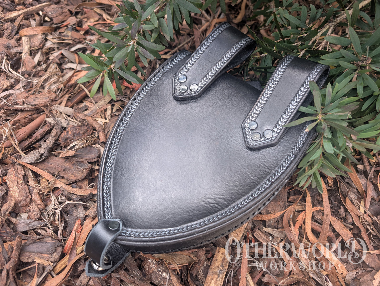 Leather Shield Bag