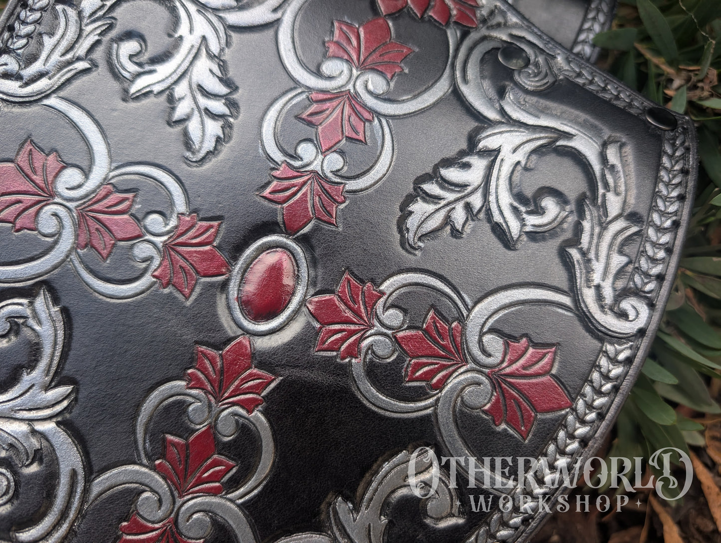 Leather Shield Bag