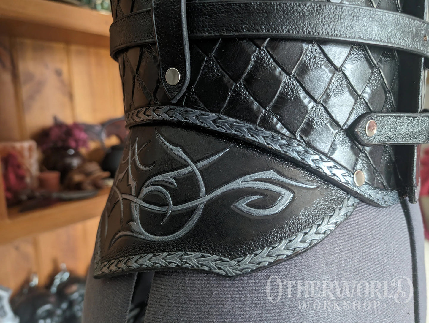 Leather Dragonscale Waist Belt | *Preorder*