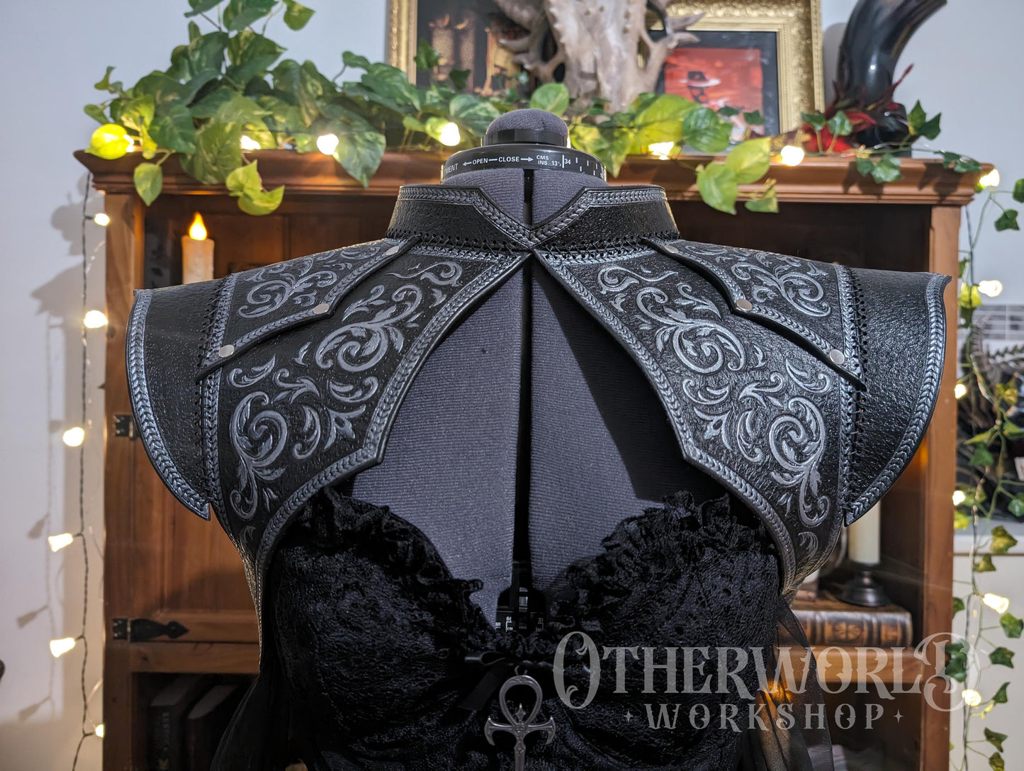 Leather Enchantress Shoulder Mantle | *Preorder*