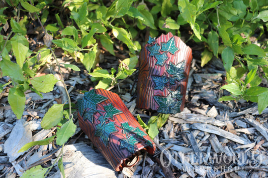 Leather Druid Wrist Cuffs | *Preorder*