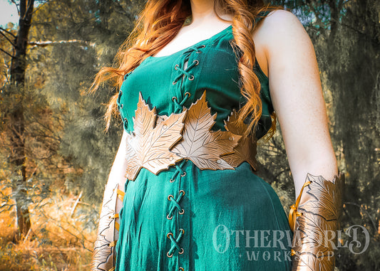 Leather Maple Leaf Belt | *Preorder*