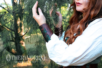 Leather Druid Wrist Cuffs | *Preorder*
