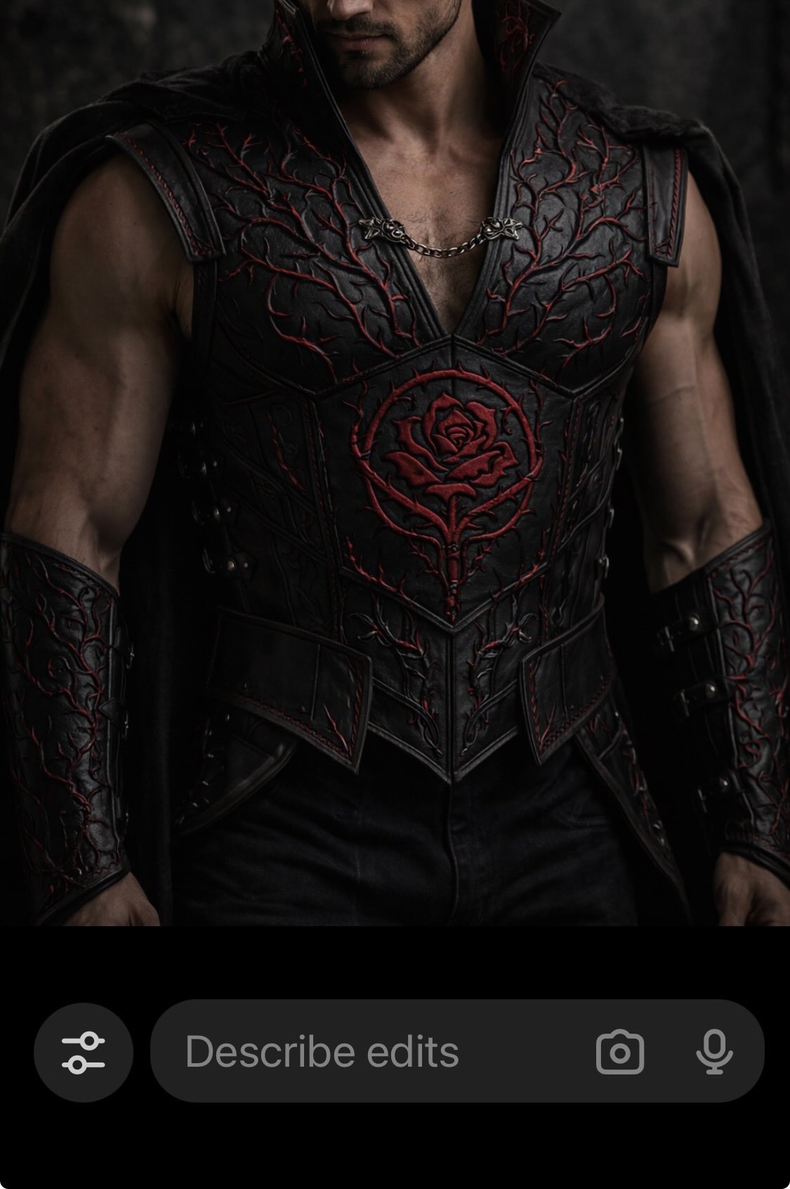 Custom Order - Scott - Rose Thorn Chestpiece
