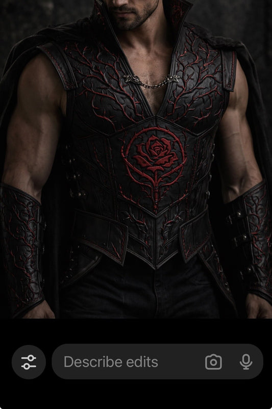 Custom Order - Scott - Rose Thorn Chestpiece