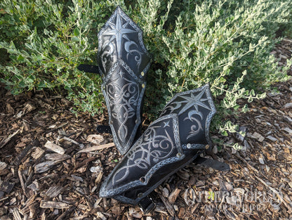 Leather Celestial Bracers Set