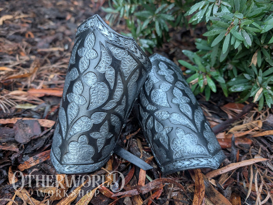 Leather Cathedral Bracer & Armlet Set