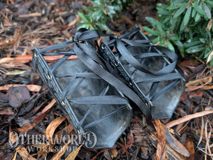 Leather Cathedral Bracer & Armlet Set