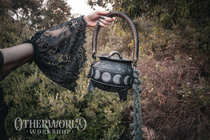 Leather Cauldron Bag