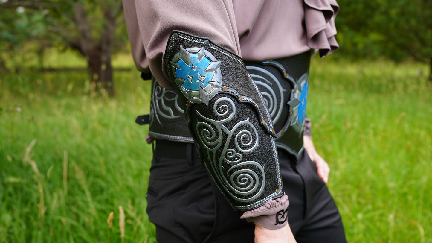 Leather Luna Mage Bracers Set