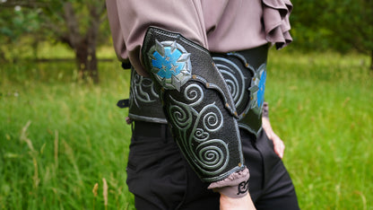 Leather Luna Mage Bracers Set
