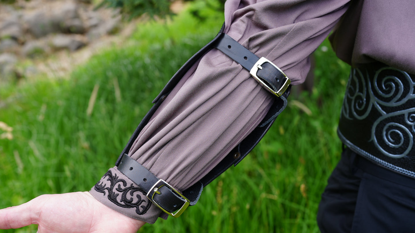 Leather Luna Mage Bracers Set