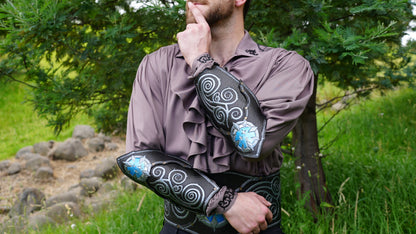 Leather Luna Mage Bracers Set