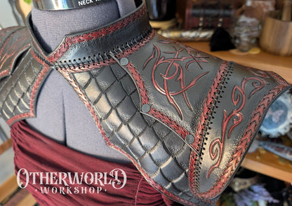 Leather Dragonscale Shoulder Mantle