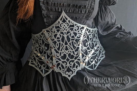 Leather Vine Thorn Waist Belt | *Preorder*