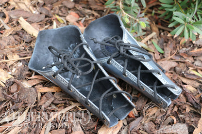 Leather Baroque Bracers Set