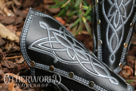 Leather Elven Bracers Set