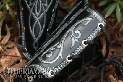 Leather Elven Bracers Set