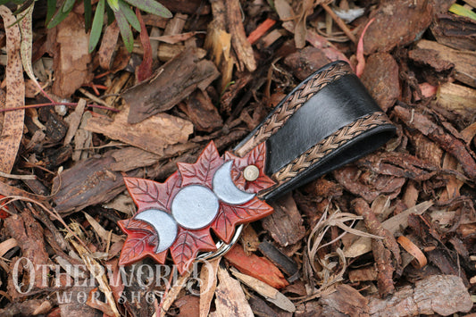 Leather Autumn Luna Leaf Skirt Hike