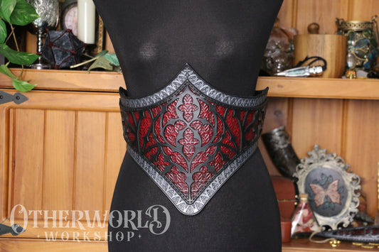 Leather Cathedral Waist Belt | S