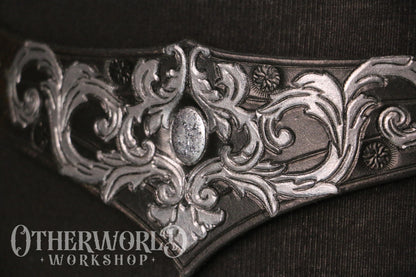 Leather Baroque Thin Belt