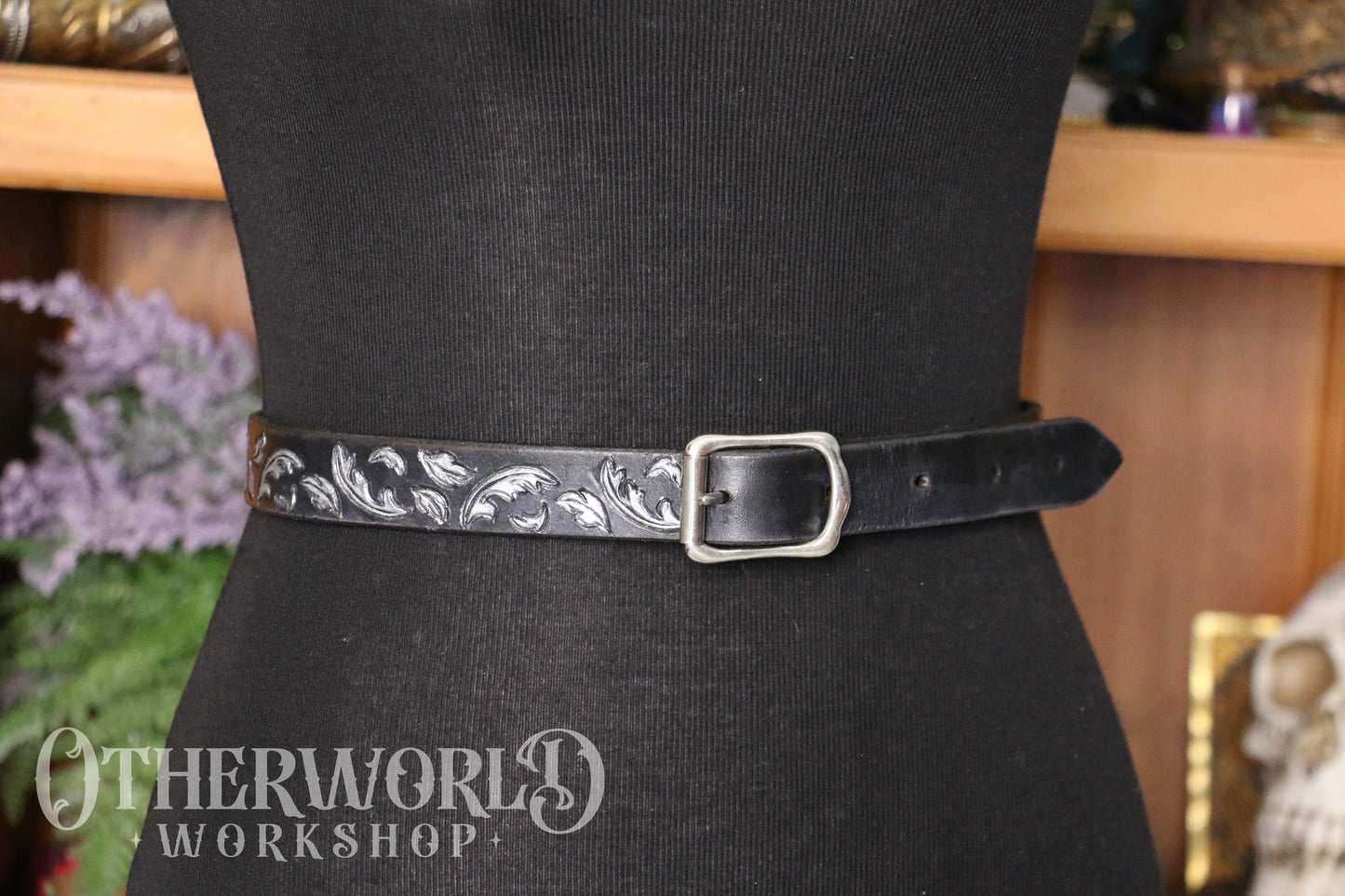 Leather Enchanted Buckle Belt