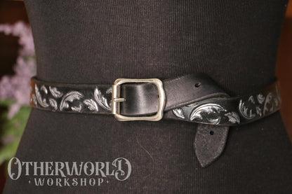 Leather Enchanted Buckle Belt