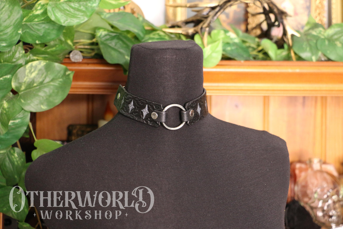 Leather Gothic Choker | S
