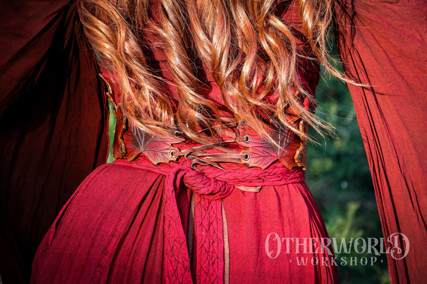 Leather Maple Leaf Belt