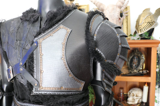 Leather Fenrir Demi Chestpiece & Shoulder Pauldron