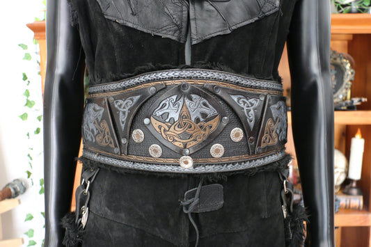 Leather Fenrir Waist Belt