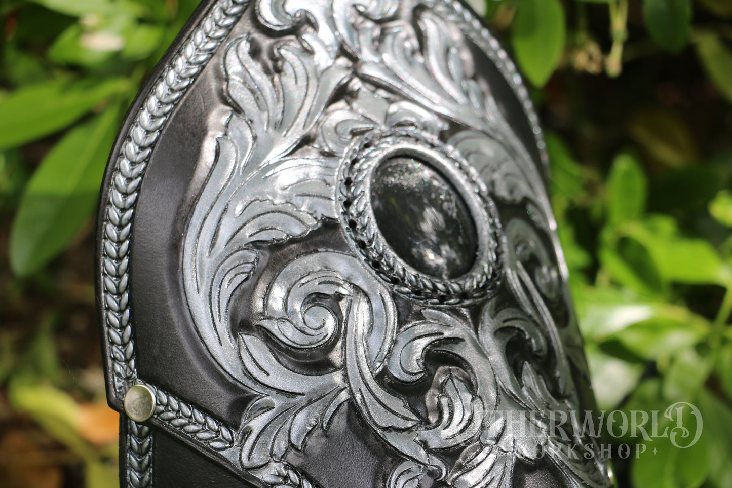 Leather Baroque Bracers Set