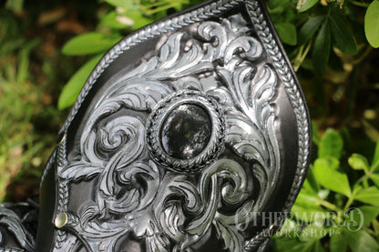 Leather Baroque Bracers Set