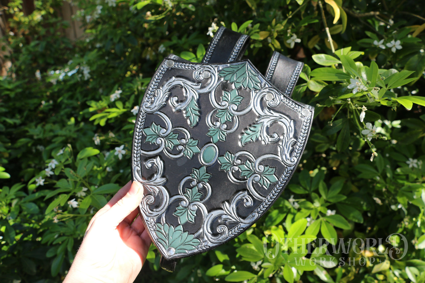 Leather Shield Bag