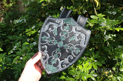 Leather Shield Bag