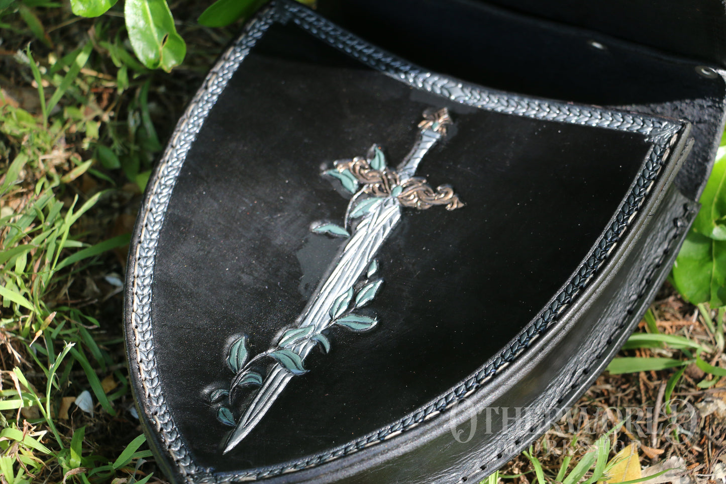 Leather Shield Bag